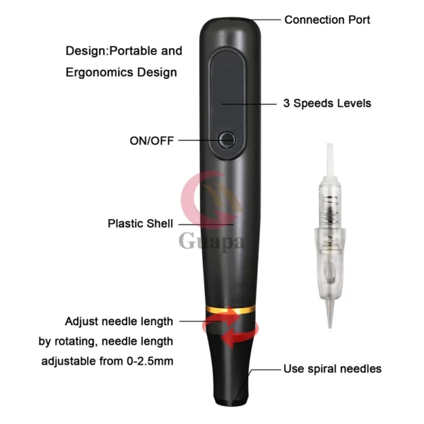 2021 Multifunctional Microshading Tattoo Pen Professional Permanent Makeup Device Digital Tattoo Machine For Eyebrow Lips Tattoo - Image 2