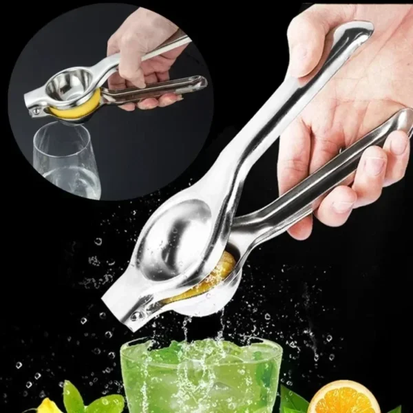 Stainless Steel Lemon Squeezer Manual Juicer Processor Orange Juicer Squeezer Clip Fruit Pressing Portable Blender Kitchen Tools - Image 6
