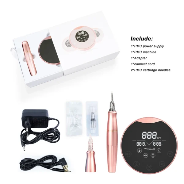Digital P90 Tattoo Machine Permanent Rotary Tattoo Makeup Machine Set Dermografo Micropigmentacion Kit US/EU Plug - Image 5