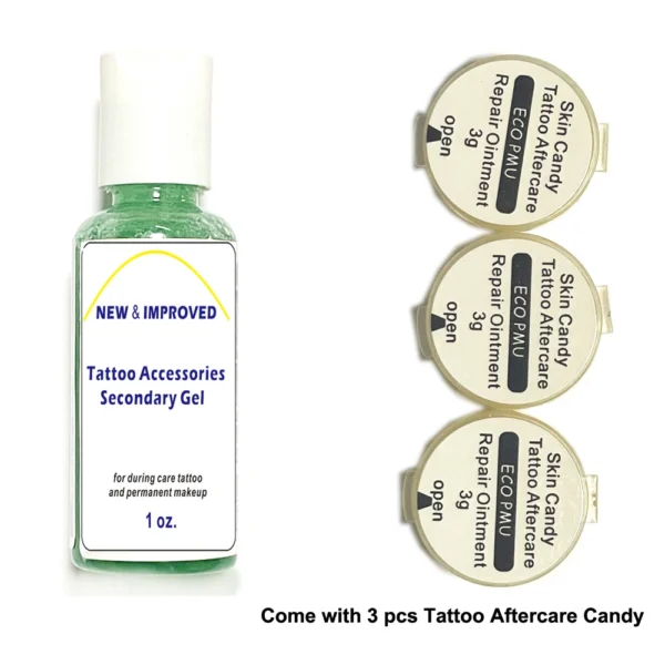 new and improved tattoo accessories secondary blue gel 1 oz bottle - Image 3