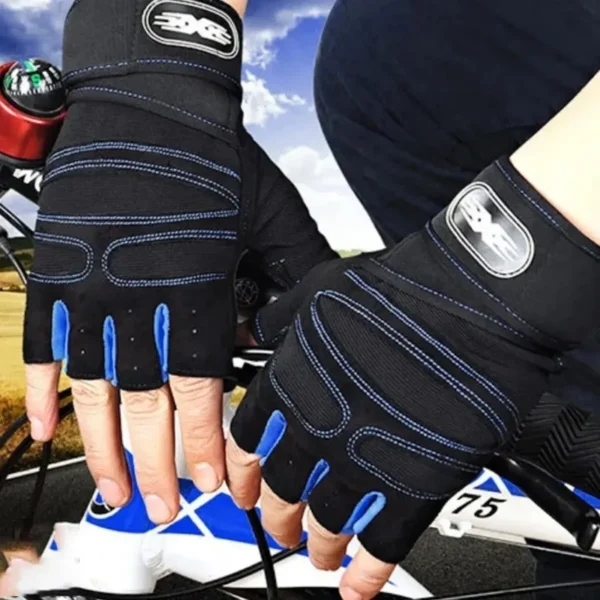 Gym Gloves for Men Women Fitness Weight Lifting Wristband Gloves Body Building Training Sports Exercise Cycling Glove Shockproof - Image 2