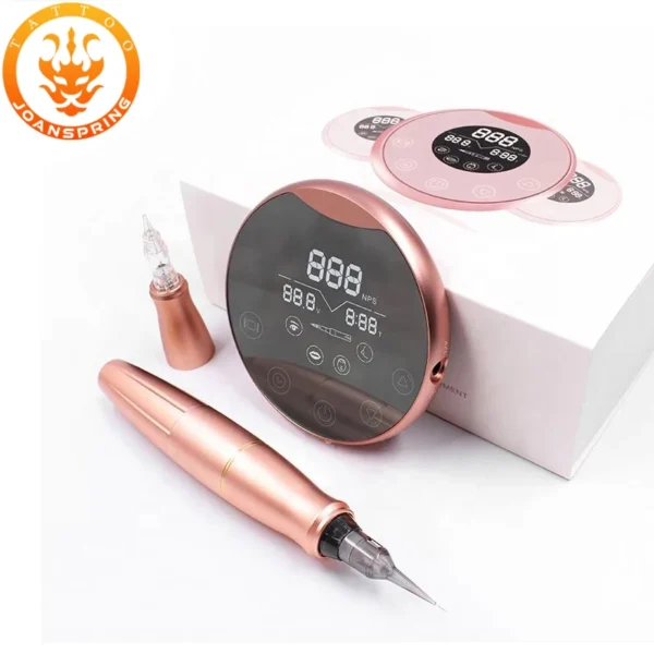 Digital P90 Tattoo Machine Permanent Rotary Tattoo Makeup Machine Set Dermografo Micropigmentacion Kit US/EU Plug