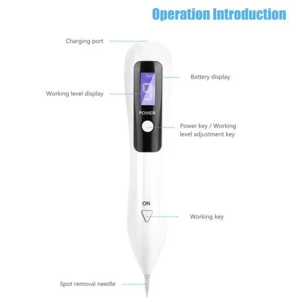 Spot Removal Machine Portable LCD Dot Mole Freckle Spot Tattoo Removal Pen Beauty Skin Machine Freckle Removal Machine - Image 5