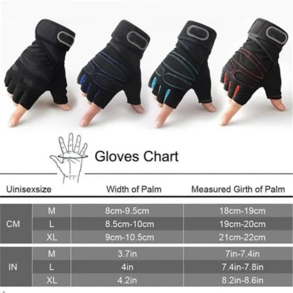 Gym Gloves for Men Women Fitness Weight Lifting Wristband Gloves Body Building Training Sports Exercise Cycling Glove Shockproof - Image 6