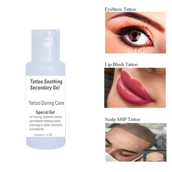Tattoo Soothing Gel Secondary During Tattoo and Permanent Makeup 1.2 OZ. - Image 3