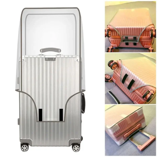 Transparent Travel Luggage Cover Waterproof Luggage Protector Covers Dustproof Protector Covers for 16-30 Inch Suitcase Case - Image 2
