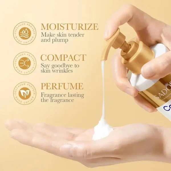 Collagen Milk Bleaching Face Body Cream Whitening Skin Moisturizing Lotion Lightening Care - Image 6