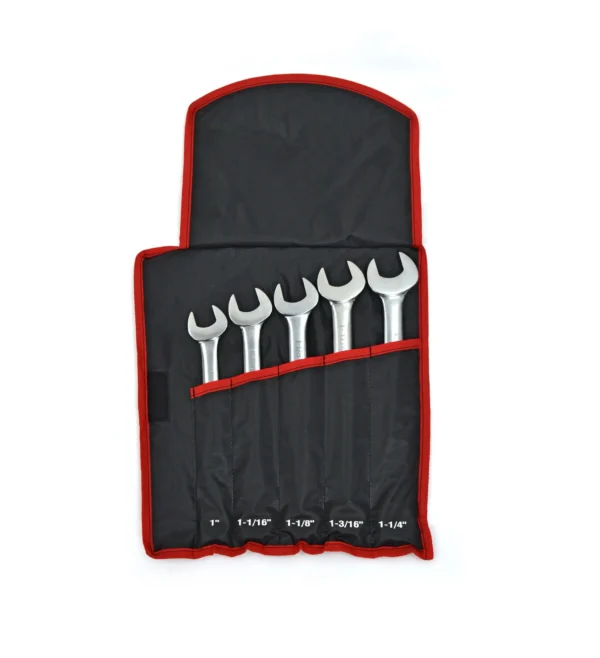 Hyper Tough 5-Piece SAE Jumbo Combination Wrench Set