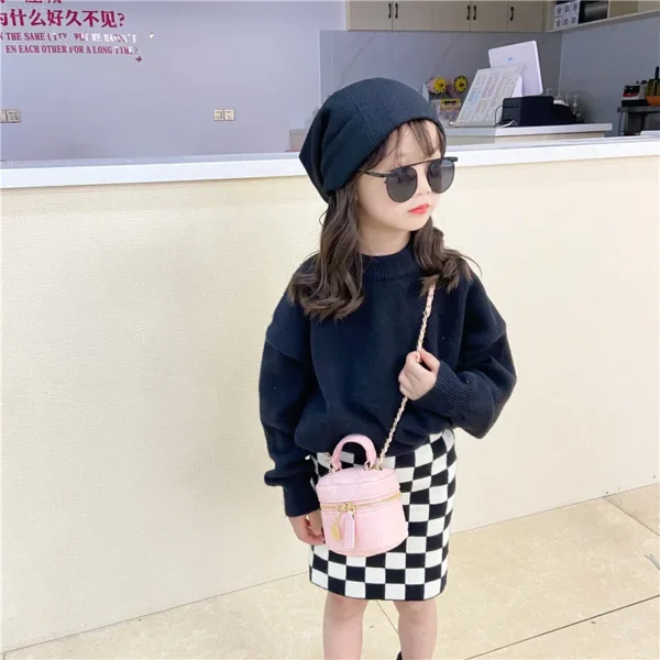 Children's Messenger Bag Fashion Patent Leather Cute Little Girls Mini Shoulder Bag for Kids Hot Coin Purse Small Handbags - Image 2