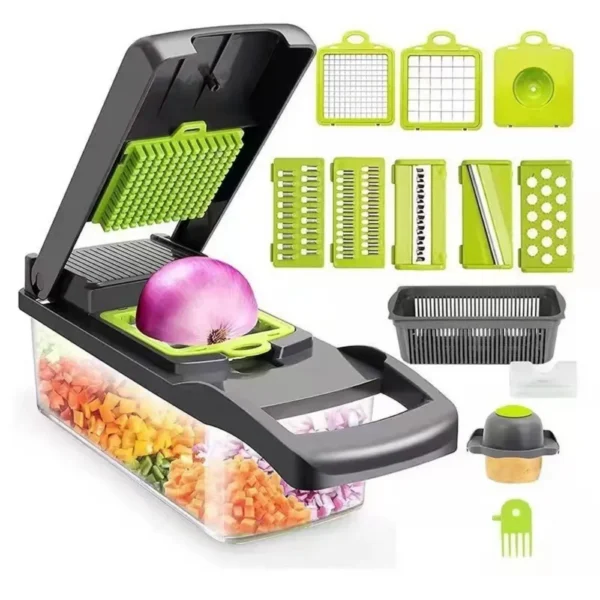 16/25 in 1 Multifunctional Vegetable Chopper Handle Food Grate Food Chopper Vegetable Slicer Dicer Cut Kitchen Items cocina tool - Image 2
