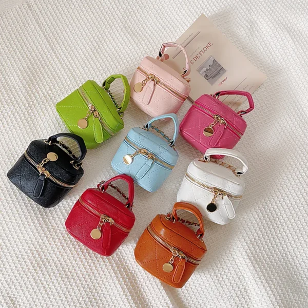 Children's Messenger Bag Fashion Patent Leather Cute Little Girls Mini Shoulder Bag for Kids Hot Coin Purse Small Handbags - Image 4