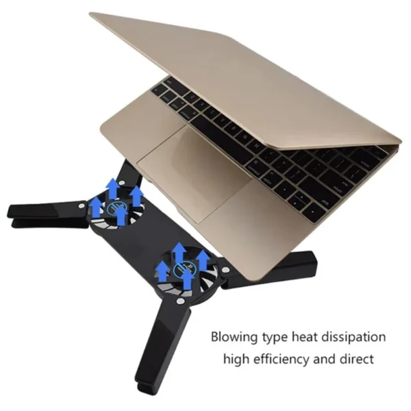 New Laptop Cooling Pad Laptop Cooler USB Powered Cooling Pad Bracket 2 Fans for Laptop Universal 7 15" 1 Laptop Stand - Image 2