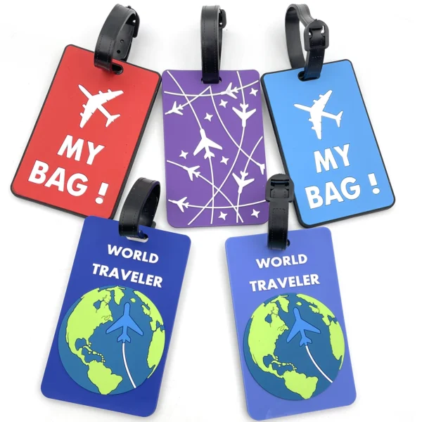 1PCS Travel Accessories Luggage Tag Creative Suitcase Fashion Style Silicon Portable Travel Holder