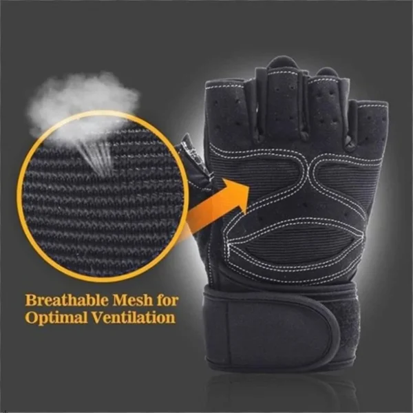 Gym Gloves for Men Women Fitness Weight Lifting Wristband Gloves Body Building Training Sports Exercise Cycling Glove Shockproof - Image 3