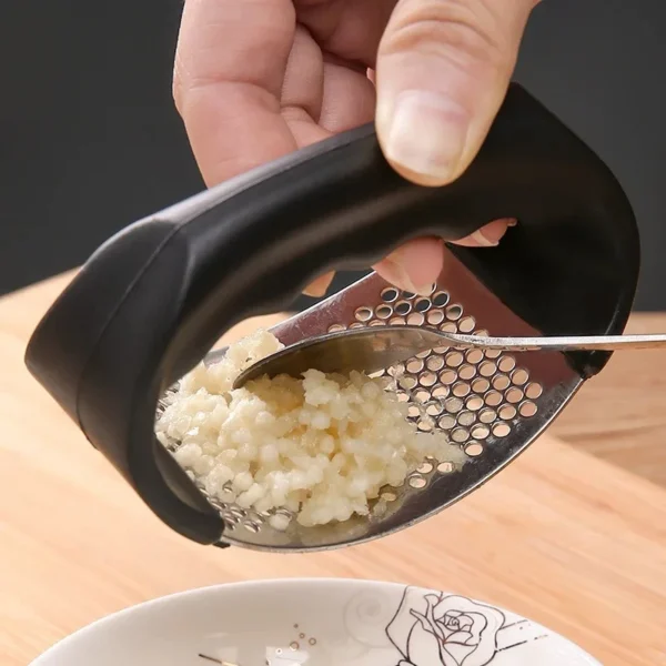 Stainless Steel Garlic Press Crusher Manual Garlic Mincer Chopping Garlic Tool Fruit Vegetable Tools Kitchen Accessories Gadget - Image 2