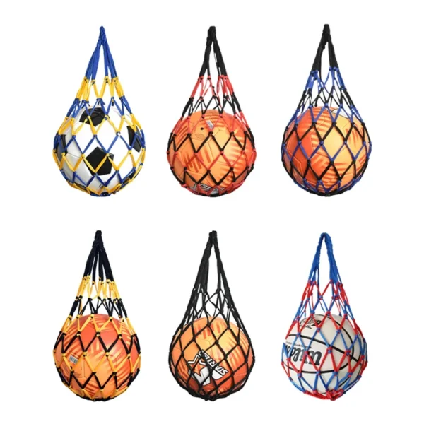 Basketball Nylon Net Bag Multi-use Sport Ball Portable Mesh Storage Network Bag Volleyball Football Soccer Only Nylon Net Bag - Image 2