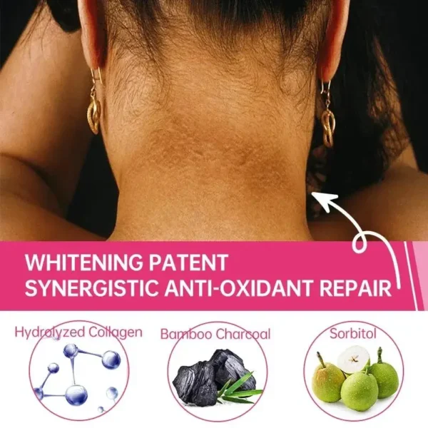 Collagen Milk Bleaching Face Body Cream Whitening Skin Moisturizing Lotion Lightening Care - Image 4