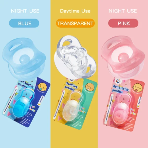 1pc/2pcs Baby Pacifier Soft Silicone Pacifier Soother Newborn Soothing Nipple Nursing Teether Sleeping Pacifier Baby Supplies - Image 3