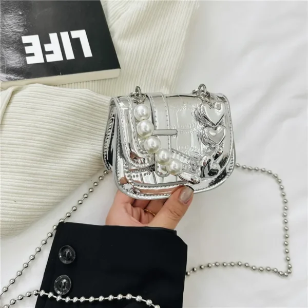 Fashion Child Backpack New Versatile Trendy Girl Bag Mini Cute Pearl Exquisite School Bag Princess Elegant Temperament Handbag - Image 6