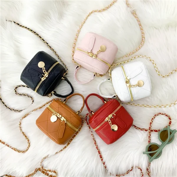 Children's Messenger Bag Fashion Patent Leather Cute Little Girls Mini Shoulder Bag for Kids Hot Coin Purse Small Handbags