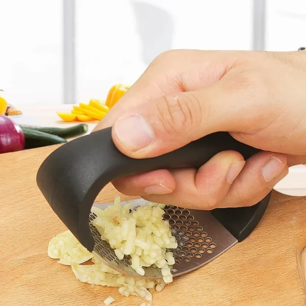Stainless Steel Garlic Press Crusher Manual Garlic Mincer Chopping Garlic Tool Fruit Vegetable Tools Kitchen Accessories Gadget - Image 5