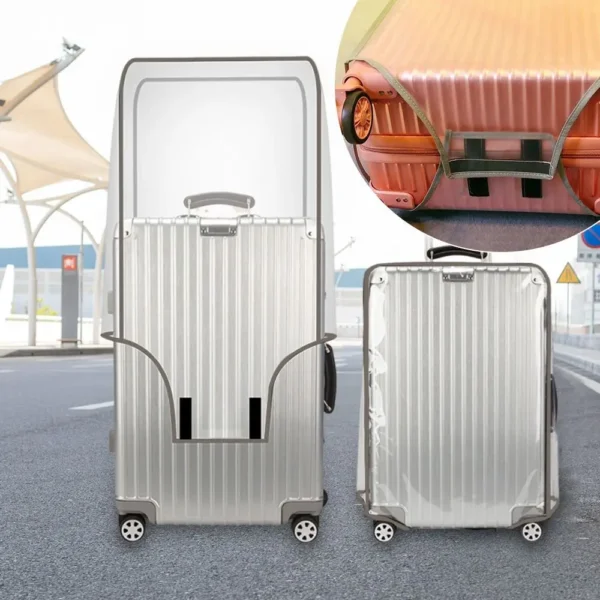 Transparent Travel Luggage Cover Waterproof Luggage Protector Covers Dustproof Protector Covers for 16-30 Inch Suitcase Case