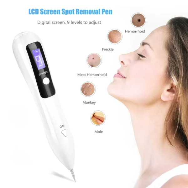 Spot Removal Machine Portable LCD Dot Mole Freckle Spot Tattoo Removal Pen Beauty Skin Machine Freckle Removal Machine - Image 2