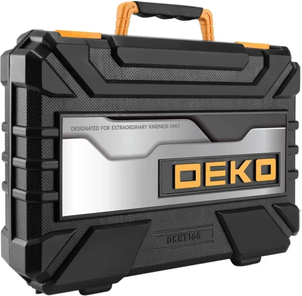 DEKO 158 Piece Tool Set-General Household Hand Tool Kit,Auto Repair Tool Set, with Plastic Toolbox Storage Case - Image 4