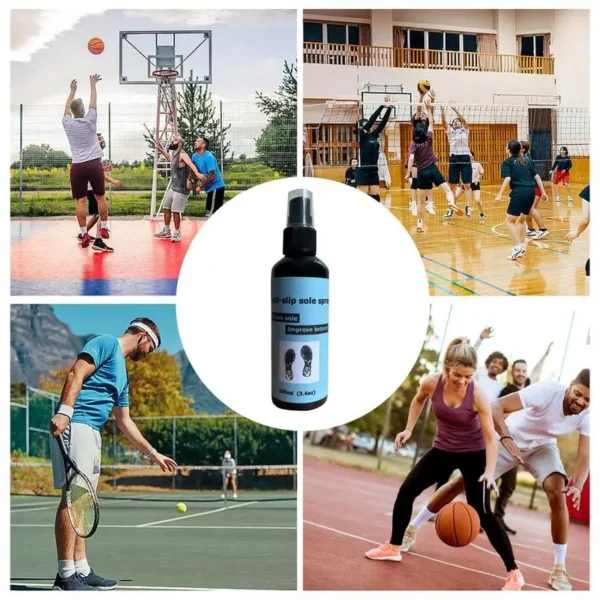 Grip Spray For Basketball Shoes 100ml Anti-Slip Sole Spray Basketball Shoe Sole Spray Sole Enhancer Protect Soles - Image 4