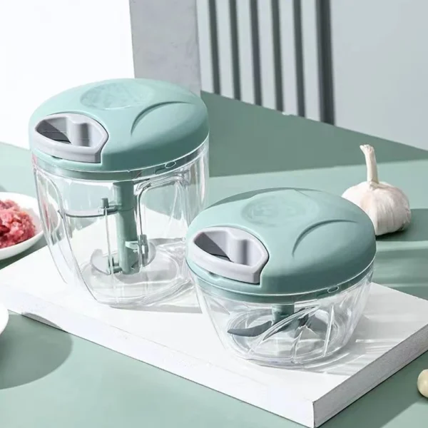 900ML Garlic Chopper Manual Garlic Press Food Vegetables Cutter Meat Grinders Gadgets Hand Mincer Garlic Masher kitchen Tools - Image 2