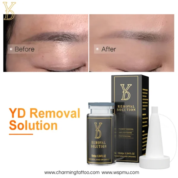 YD Removal Solution Transparent Liquid Tattoo Remover Professional Cleaning Eyebrow Lips Eyeliner Skin Old Tattoos Fading Agent - Image 3