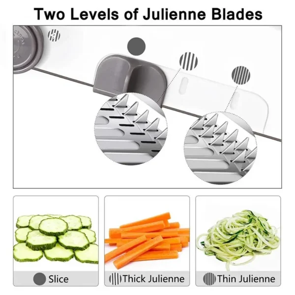 Manual Slicer Multifunctional Vegetable Cutter Gadgets Manual Food Processors Grater Machine Processor Rapid Slicer Kitchen Tool - Image 3