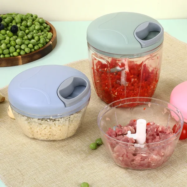 900ML Garlic Chopper Manual Garlic Press Food Vegetables Cutter Meat Grinders Gadgets Hand Mincer Garlic Masher kitchen Tools - Image 4