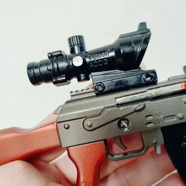 Alloy Mini AK47 M416 Pistol 30CM Rifle Model PUBG Jedi Toy Gun Fidget Toy Desktop Ornament for Boy Adults Chrismas Gift - Image 3