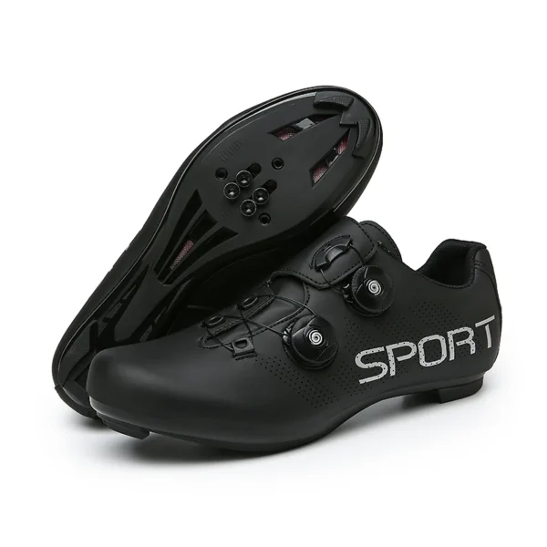 Cycling Shoes for Men Women Compatible with Peloton Bike Pre-Installed with Look Delta Cleats Outdoor Road Biking - Image 2