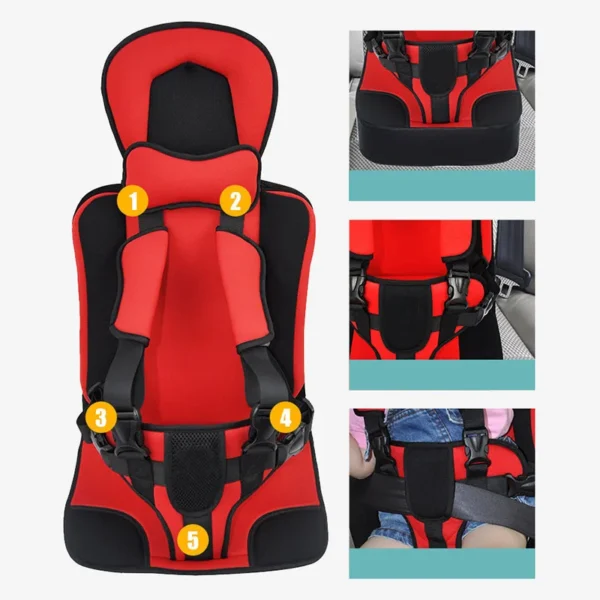 Baby Travel Suitcase Cushion With Harness Suit For Car Seat Dinner Chair Matress Safety Belt Foldable Baby Accessories - Image 4