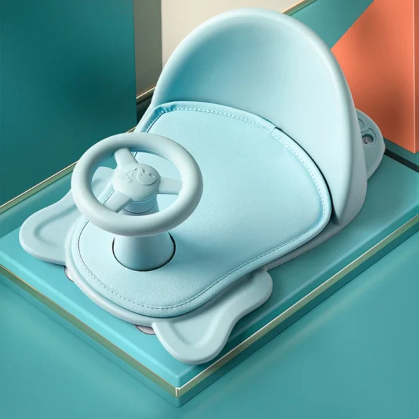 Baby Tub Seat Bathtub Pad Mat Chair Safety Anti Slip Newborn Infant Baby Care Children Bathing Seat Washing Toys Shower Chair - Image 3