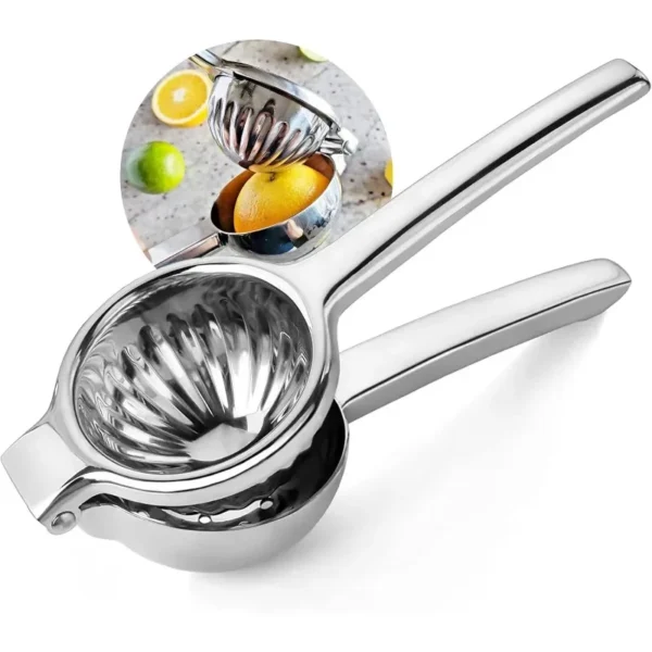 Stainless Steel Lemon Squeezer Manual Juicer Processor Orange Juicer Squeezer Clip Fruit Pressing Portable Blender Kitchen Tools
