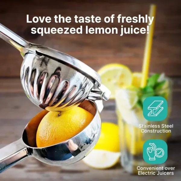Stainless Steel Lemon Squeezer Manual Juicer Processor Orange Juicer Squeezer Clip Fruit Pressing Portable Blender Kitchen Tools - Image 3