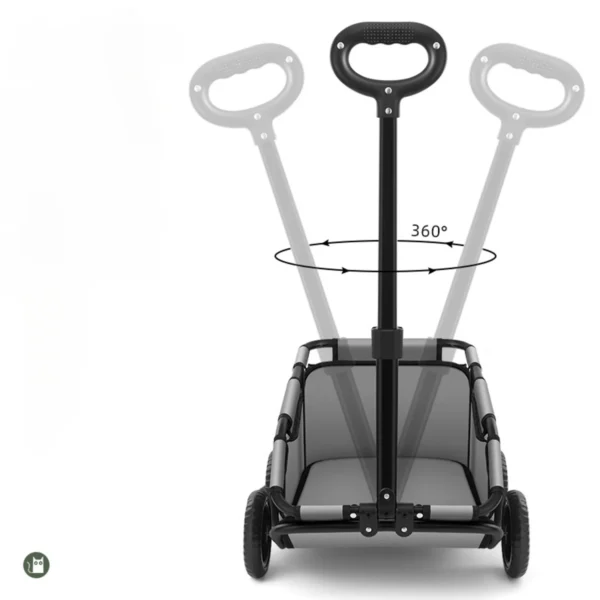 Pet Vehicle Foldable Small Pet Stroller 4 Wheels Travel Cat Cart Rolling Cat Carrier Dog Carriage Suitable for Kittens Puppies - Image 4