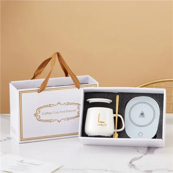 55 Degree Cup Set with Warm and Heat-Resistant Ceramic Mark Cup for Business Gift - Image 2