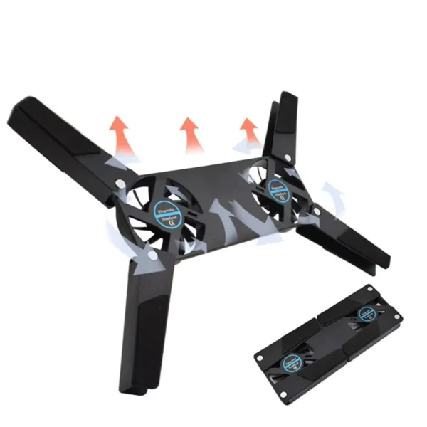 New Laptop Cooling Pad Laptop Cooler USB Powered Cooling Pad Bracket 2 Fans for Laptop Universal 7 15" 1 Laptop Stand - Image 4