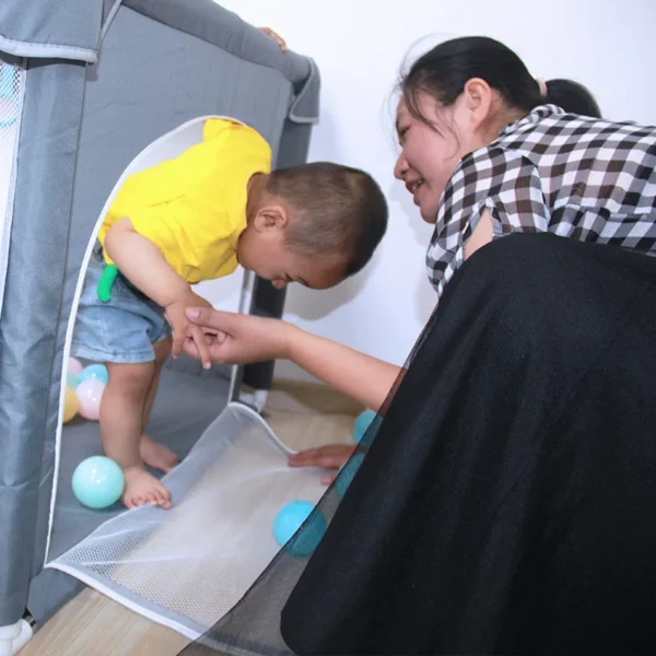 150*180CM Baby Playpen for Children Safety Barrier Fence Toddler Non-Slip Playground Sponge Anti-Collision Double Door Ball Pool - Image 4