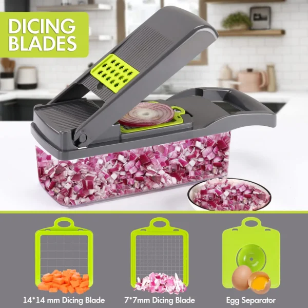 16 in 1 Multifunctional Vegetable Chopper Handle Food Grate Food Chopper Vegetable Slicer Dicer Cut Kitchen Items cocina - Image 5