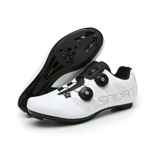 Cycling Shoes for Men Women Compatible with Peloton Bike Pre-Installed with Look Delta Cleats Outdoor Road Biking - Image 3
