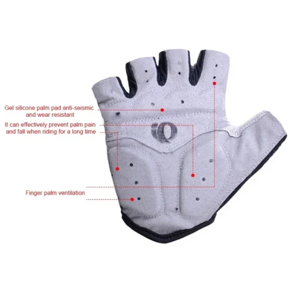 Cycling Gloves Half Finger Gel Anti-Slip Anti-Sweat Road Bike Gloves For Men Mtb Gloves Half Finger Gel Cycling Equipment - Image 3