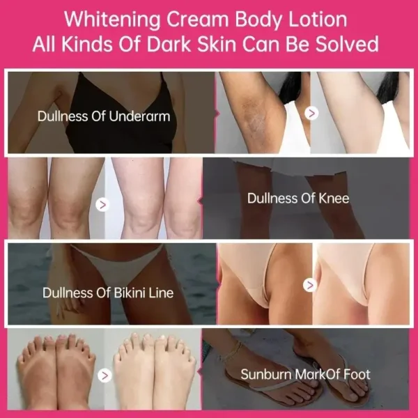 Collagen Milk Bleaching Face Body Cream Whitening Skin Moisturizing Lotion Lightening Care - Image 3