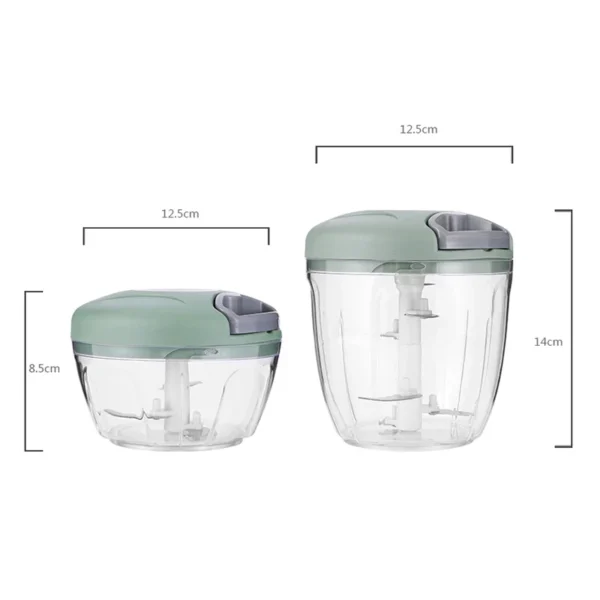 900ML Garlic Chopper Manual Garlic Press Food Vegetables Cutter Meat Grinders Gadgets Hand Mincer Garlic Masher kitchen Tools - Image 6