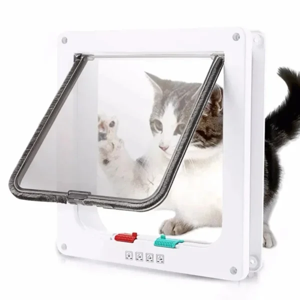 Pet Cat Door, Dog Door Two-way Access Door, Glass Acrylic Board, Cat House Rampe Chien 반려동물용품 Dog Door Pet Gate