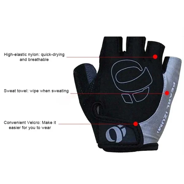 Cycling Gloves Half Finger Gel Anti-Slip Anti-Sweat Road Bike Gloves For Men Mtb Gloves Half Finger Gel Cycling Equipment - Image 2